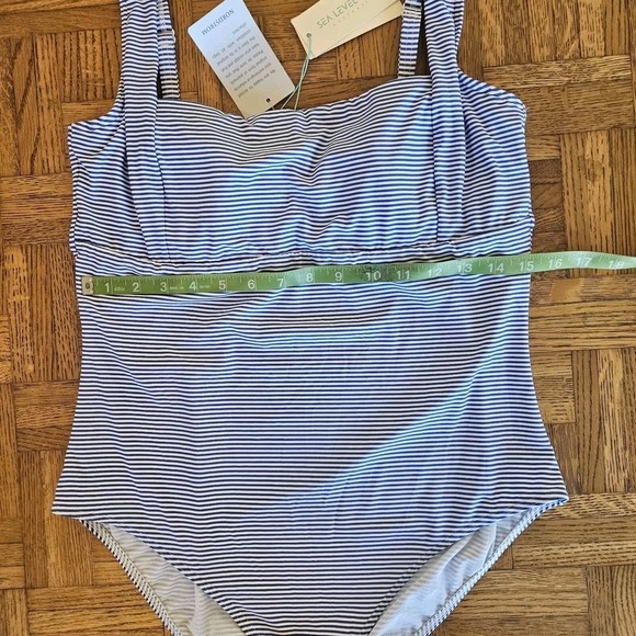 AZURE Sea Level Positano Square Neck One Piece Swimsuit, US 12‎ - Picture 3 of 10